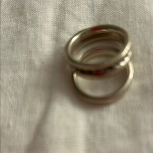 Chic Silver-Tone Ring Set